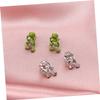 Earrings,1 Pair Frog Earrings Ear Clips Earrings Earrings Women Jewelry Earrings for Women Novelty Party Earring Fashion Earring Earrings Cute Earrings Alloy Green view 4
