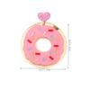 Earrings,1 Pair Donut Earrings Ear Clips Earrings Ladies Earrings Fashion Earrings Cute Earrings for Women Earrings for Teen Earrings Trendy Ear Jewelries Trendy Earrings Acrylic Rosy view 2