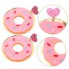 Earrings,1 Pair Donut Earrings Ear Clips Earrings Ladies Earrings Fashion Earrings Cute Earrings for Women Earrings for Teen Earrings Trendy Ear Jewelries Trendy Earrings Acrylic Rosy view 4