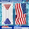 2 in 1 Patriotic Pool Float & Pong Toss Games Table with 8 Balls (No Cup) view 2