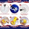 4th of July Inflatable Sprinkler for Kids, 8F * 5.5F American Flag Sprinkler Outdoor Water Toys for Kids Adults 4th of July Independence Day Summer Water Party Backyard Outside Games Activities view 3