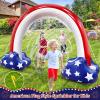 4th of July Inflatable Sprinkler for Kids, 8F * 5.5F American Flag Sprinkler Outdoor Water Toys for Kids Adults 4th of July Independence Day Summer Water Party Backyard Outside Games Activities view 4