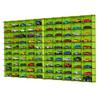 100 Car 1/64 Model Car Display Case, Toy Car Storage Organizer, Cars Storage Showcase ,Wall Mounted & Durable Die-Cast Car Storage Organizer with Handle for 1:64 Scale Vehicles , (Green) view 1