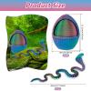 3D Printed Snake,Snake Eggs w Snake Inside,Cute Rotary Gear Eggs Crystal Snake Toys,3D Printed Animals Toys,Articulated in Egg,Home Decor Executive Desk Toys for Autism/ADHD (Blue) view 2