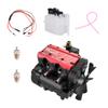 OBIOCKIDAY Mini Engine Kit That Runs, OTTO Motor FS-L200AC Engine Model Kit Inline Double-Cylinder Four-Stroke Air-Cooled Metal DIY Assembly L2 Engine Set, Decor Gift for Adults view 1