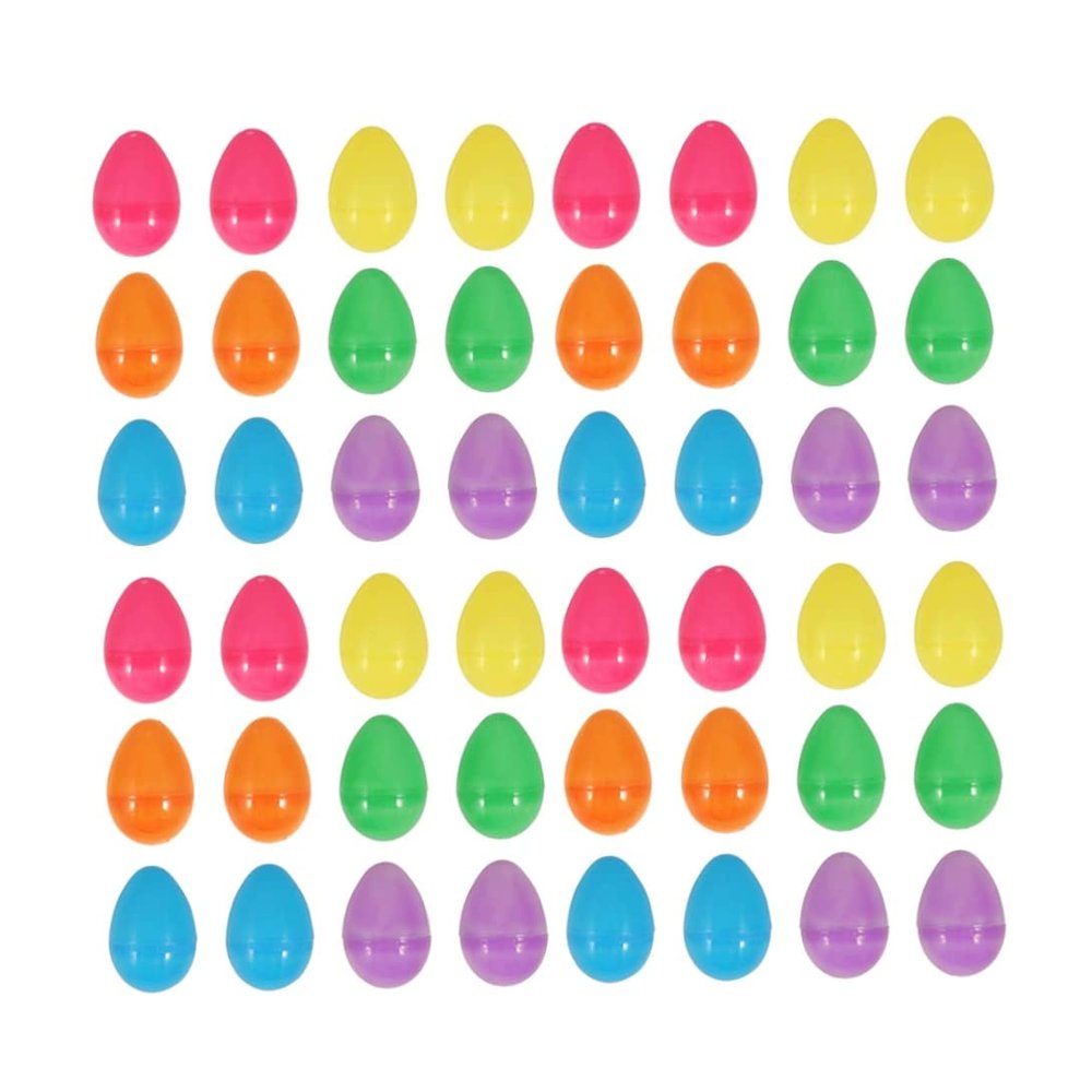 48Pcs Easter Fillable Eggs Plastic Surprise Easter Eggs for Hold Creme Gifts 5.5 * 4cm Colorful.
