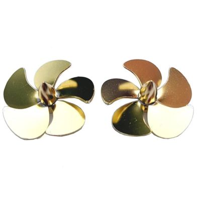 1Pair Model Boat Diameter 39mm Shaft Hole M4 5-Blade for Remote Control Model Boat Positive Negative Props Replacement