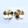 1Pair Model Boat Diameter 39mm Shaft Hole M4 5-Blade for Remote Control Model Boat Positive Negative Props Replacement view 4