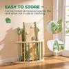 ROBUD 7 in 1 Pikler Triangle Set, Foldable Wooden Climbing Toys for Toddlers, Montessori Foldable Climbing Set with Rope Net, Ramp and Arch Climber for Girls & Boys view 2