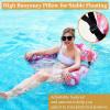 2 Pack Inflatable Pool Floats Adult, Floating Chair Lounger, Adjustable Blow up Pool Noodles Float for Heavy Duty Adult, Fabric Swimming Water Chair for Party Summer Beach Vocation Essential Lake Fun view 2