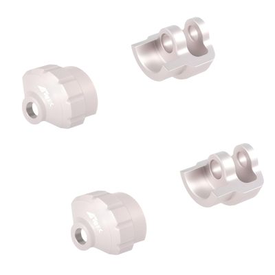 NMNRC for Arrma 6S Shock Cap Protector 1/8 Typhon Kraton Outcast Notorious Talion EXB 1/7 Mojave Infraction Felony 6S BLX Limitless Upgrades Part Silver