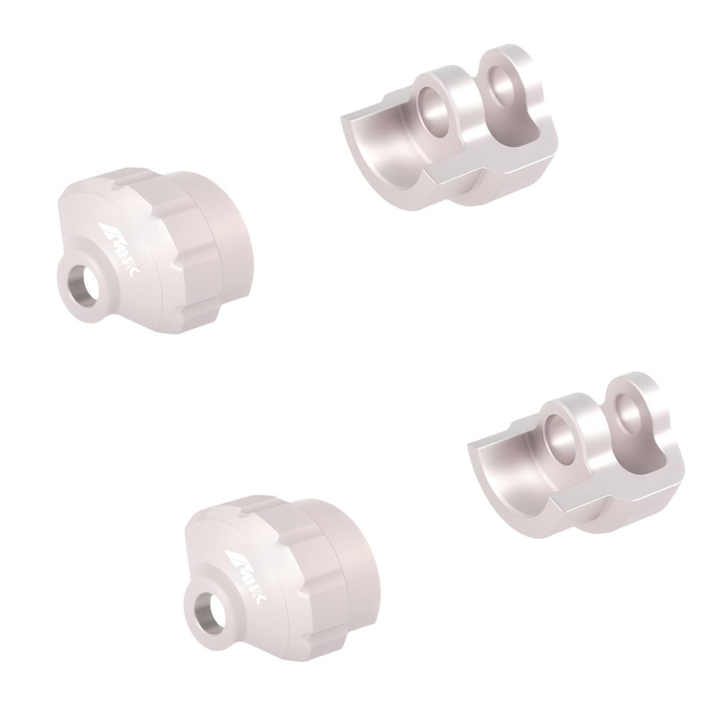 NMNRC for Arrma 6S Shock Cap Protector 1/8 Typhon Kraton Outcast Notorious Talion EXB 1/7 Mojave Infraction Felony 6S BLX Limitless Upgrades Part Silver