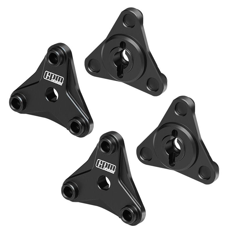 Aluminum 7075 Alloy Wheel Hexes for Tamiya 58737 Hotshot II 2024 Off-Road 4WD RC Car Upgrade Parts - Black