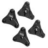 Aluminum 7075 Alloy Wheel Hexes for Tamiya 58737 Hotshot II 2024 Off-Road 4WD RC Car Upgrade Parts - Black view 1