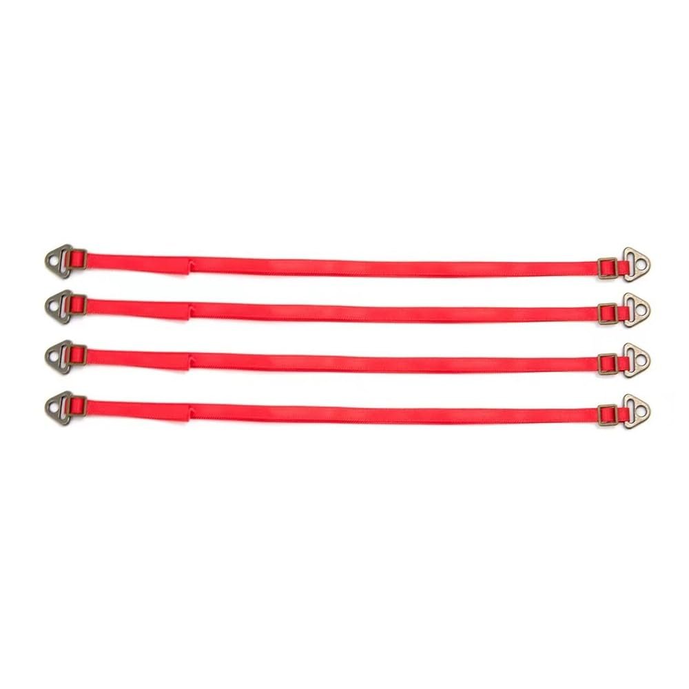 1/7 1/8 1/10 Suspension Negative Pressure Shock Absorber Limit Band Straps Protective Rope for Traxxas Axial RC Car Parts(Red)