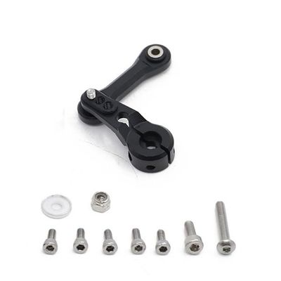 25T Servo Arm Steering Link Rod for ARRMA 1/7 Infraction Mojave 1/8 KRATON SENTON Typhon Talion Outcast Upgrade Parts(Black)
