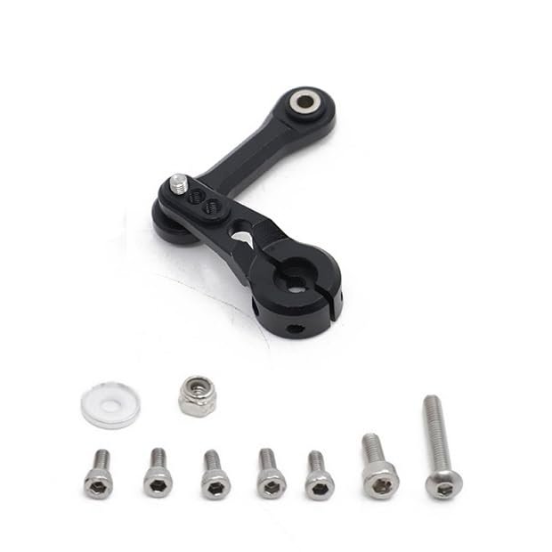 25T Servo Arm Steering Link Rod for ARRMA 1/7 Infraction Mojave 1/8 KRATON SENTON Typhon Talion Outcast Upgrade Parts(Black)
