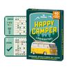 moses. Happy Camper, Logic Puzzle with Addiction Factor for Travel, 40 Reusable Cards with Wiping Pen, Thinking Sports Tasks in 3 Difficulty Levels for Teenagers and Adults view 1
