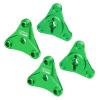 Aluminum 7075 Alloy Wheel Hexes for Tamiya 58737 Hotshot II 2024 Off-Road 4WD RC Car Upgrade Parts - Green view 1