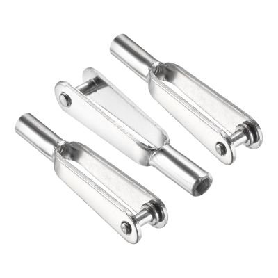 MECCANIXITY 3Pcs Metal Clevis Quick Link M2 Thread Steel Clevis Self Locking Clip Fixing Wing for RC Airplane Car Helicopter Model Replacements, 2mm x 22mm