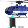 BrickCraftWorks RC Military Gyroscope Helicopter for Adults, C186 MAX BO105 Gunship Aircraft 2.4G RC 4CH Single Flybarless Helicopter Toy, One-Key Takeoff and Landing view 2