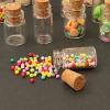 10Pcs Dollhouse Glass Jars Miniature: 1/12 Scale Glass Bottles Food Container for Kitchen Restaurant - Mini Canister Empty with CorkDollhouse DecorDollhouse DIY Accessories view 3