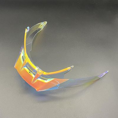 YMTSGEQ Helmet Rear Spoiler for MOTORAX R50S Replacement Helmet Tail Spoiler Accessories (Revo Clear Red)