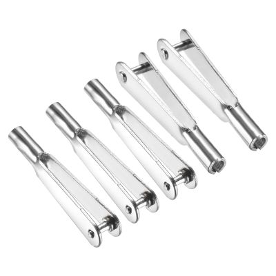 MECCANIXITY 5Pcs Metal Clevis Quick Link M2 Thread Steel Clevis Self Locking Clip Fixing Wing for RC Airplane Car Helicopter Model Replacements, 2mm x 25mm