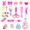 25Pcs Hairdressing Makeup Dolls H Styling Model Doll Head Styling Playset Toys H Accessories Playset for Girls Children Lifelike Appearance Can Practice Styling Makeup The view 3