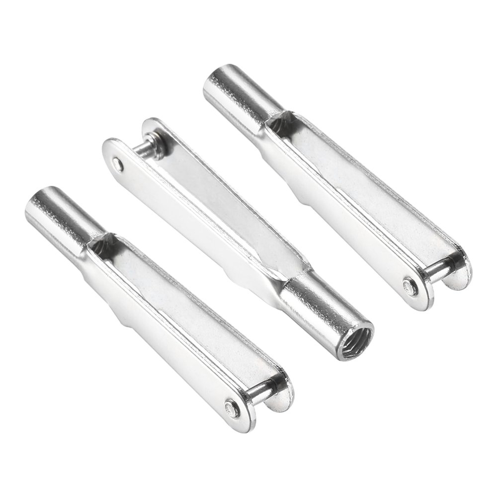 MECCANIXITY 3Pcs Metal Clevis Quick Link M3 Thread Steel Clevis Self Locking Clip Fixing Wing for RC Airplane Car Helicopter Model Replacements, 3mm x 30mm