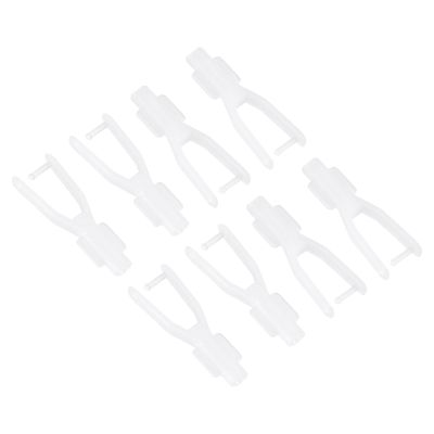 MECCANIXITY 8Pcs Nylon Clevis 2 x 27mm Fixing Wings for RC Airplane Car Helicopter Model Replacements