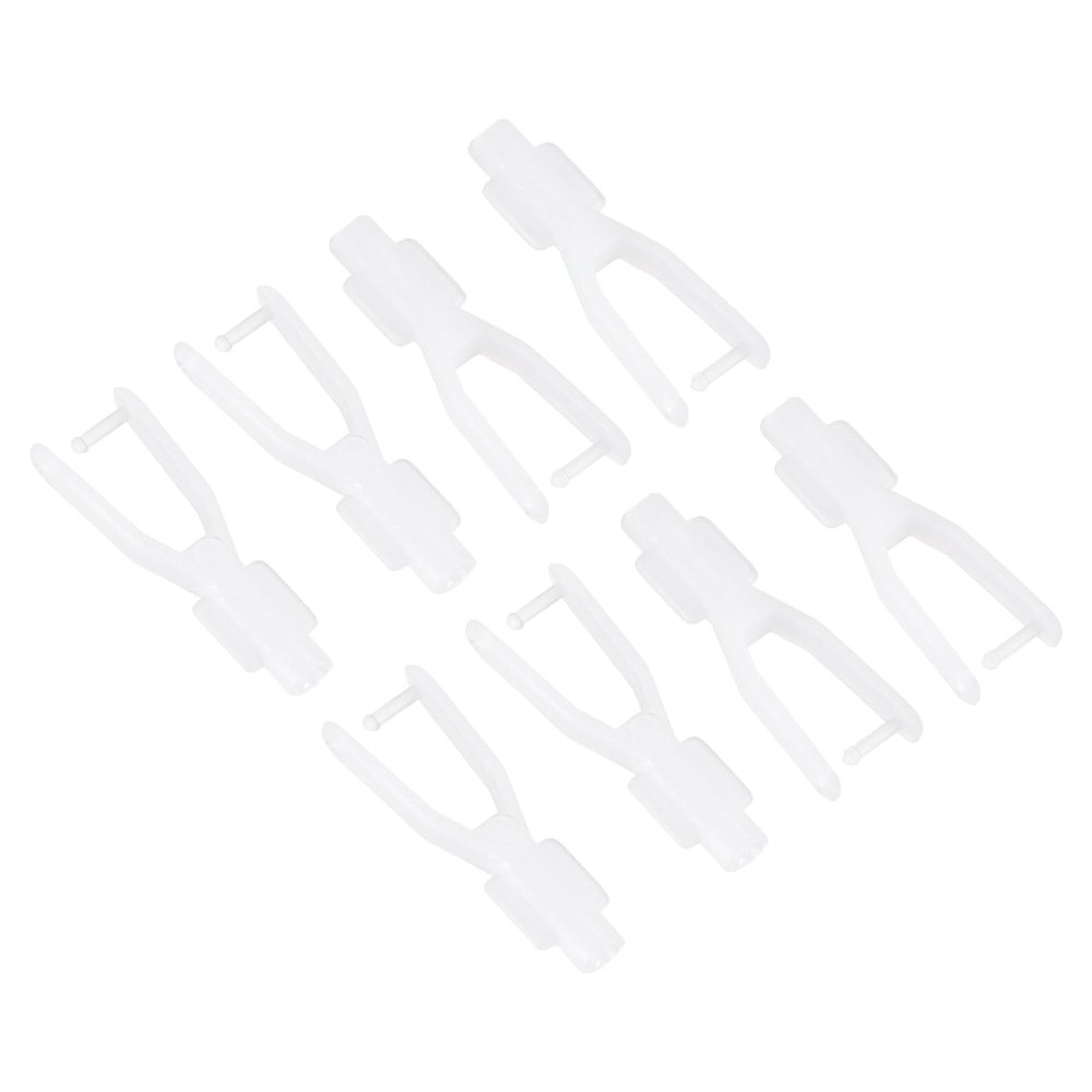 MECCANIXITY 8Pcs Nylon Clevis 2 x 27mm Fixing Wings for RC Airplane Car Helicopter Model Replacements