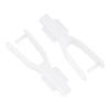 MECCANIXITY 8Pcs Nylon Clevis 2 x 27mm Fixing Wings for RC Airplane Car Helicopter Model Replacements view 3