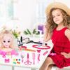 25Pcs Hairdressing Makeup Dolls H Styling Model Doll Head Styling Playset Toys H Accessories Playset for Girls Children Lifelike Appearance Can Practice Styling Makeup The view 3