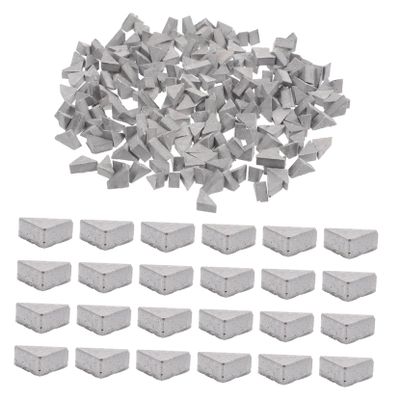 LALADEFIEE 200pcs Triangle House Supplies DIY Fake Bricks for Sand Table Micro Landscape Accessories Safe Polished Design for Creative Crafts and Building Projects