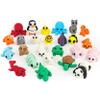 25 pcs Animal Figurines, 3D Printed Animal Figurines Set, Articulated, Party Favors, Pocket Fidget Toys Bulk, Goodie Bag Stuffers, Valentines Day Gifts for Boys Girls Toddlers, Classroom rewards view 1
