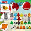 25 pcs Animal Figurines, 3D Printed Animal Figurines Set, Articulated, Party Favors, Pocket Fidget Toys Bulk, Goodie Bag Stuffers, Valentines Day Gifts for Boys Girls Toddlers, Classroom rewards view 4