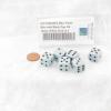 Blue Pastel Dice with Black Pips D6 16mm (5/8in) Pack of 6 Wondertrail view 2