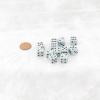Blue Pastel Dice with Black Pips D6 12mm (1/2in) Pack of 12 Wondertrail view 1