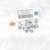 Blue Pastel Dice with Black Pips D6 12mm (1/2in) Pack of 12 Wondertrail view 2