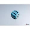 Blue Pastel Dice with Black Pips D6 12mm (1/2in) Pack of 12 Wondertrail view 3