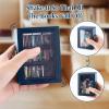CHANGLKJ Pocket Anxiety Bookshelf, Wooden Tiny Book Library, Stress Reliever Miniature Bookshelf Decoration with 60 Miniature Book Models, Sturdy Odorless, Shake Away Your Anxiety, for Gift, Decor view 4