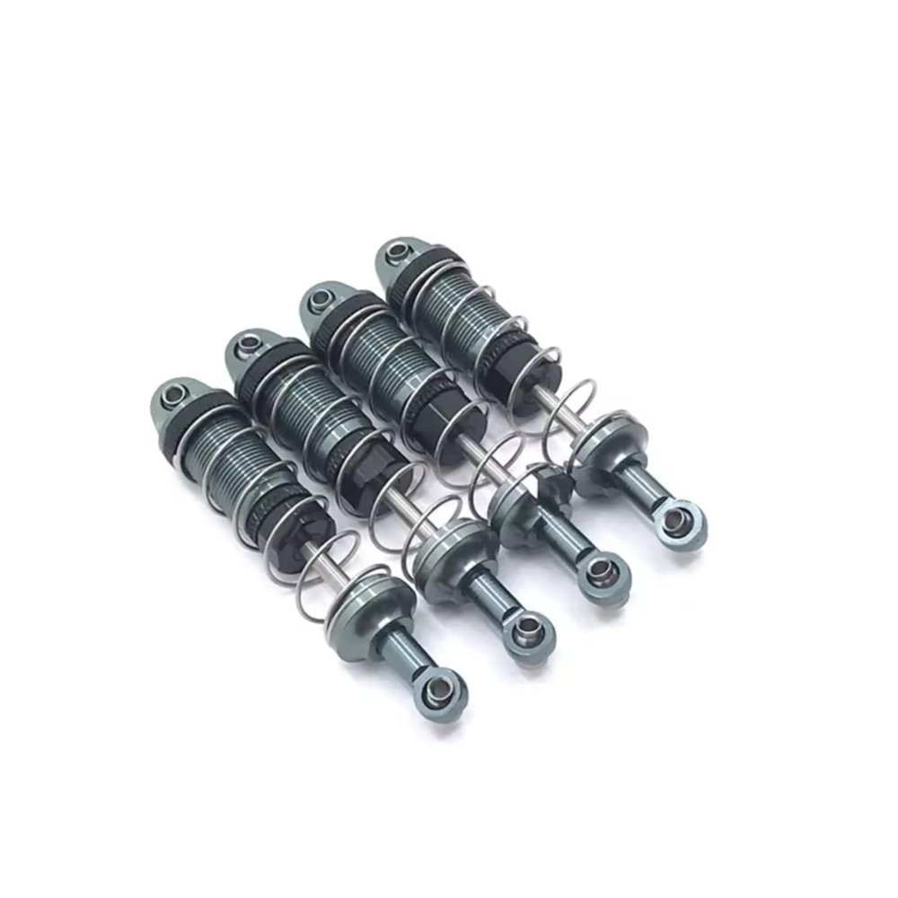 for HBX 16889 16889A 16890 16890A SG1601 SG1602 1/16 4pcs Metal Shock Absorber Damper RC Car Upgrade Parts Accessories RC Car Repair Kit(Gray)