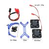 5687 56113 Motor Heat Sink Dual Cooling Fan Heatsink 56-58mm for 1/5 for Trax-xas for XMA-XX XRT for ARR-ma for Out-cast RC Car Upgrade Parts(Black) view 2