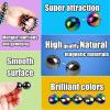 ZHEBAG Magnetic Stone Balls Fidget Toy, Adult Fidget Toys, Magnet Ball , Office Desktop Decoration, Stress Relief, Anti Anxiety Magnetic Stone ,Executive Desk Toys (28 Pcs Colorful) view 3