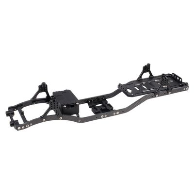 1/10 RC Crawler Carbon Fiber Girder 4.3mm CNC Metal Car Chassis Frame Body Kit for Axial SCX10 II Rock Off Road Truck Upgrade Parts (Black)