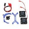 5687 56113 Motor Heat Sink Dual Cooling Fan Heatsink 56-58mm for 1/5 for Trax-xas for XMA-XX XRT for ARR-ma for Out-cast RC Car Upgrade Parts(Blue) view 1