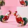 evhooe Retro Rooster Toy Cute Wind Up Clockwork Jumping Chicken Toy Hopping Rooster Toys view 3