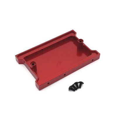 HLSONHENGM New MN99S MN98 Metal Servo Mount Receiver Bracket Beam Crossbeam Set 1/12 RC Car Upgrade Parts Accessories(Rear Red)