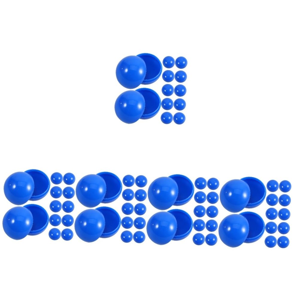 CAXUSD 250 Pcs Ball Calling Ball Floatie Giant Beer Pong Bingo Machine Ball Pit for Babies Colorful Bingo Balls Vending Machine Ball Raffle Balls Table Tennis Net Jumbo Blue Pvc